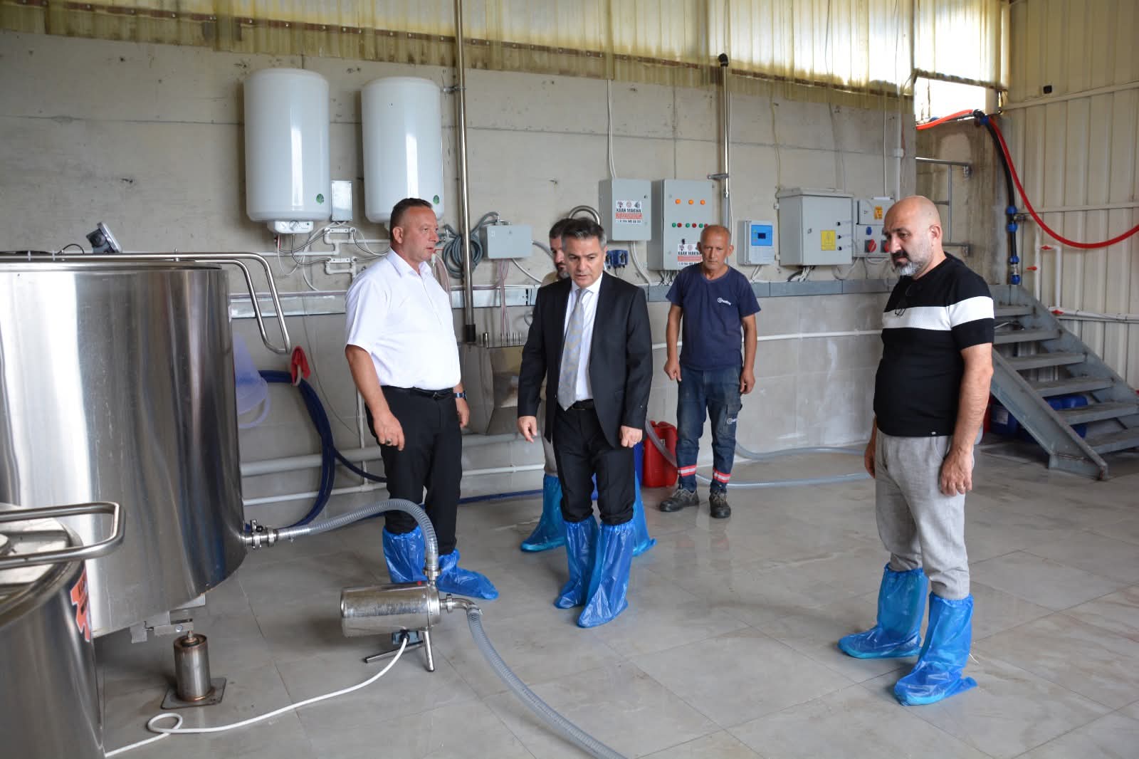 Bafra Kaymakamı Mustafa Altınpınar’dan DAMSAN Şirketler Grubu Tesisine Ziyaret