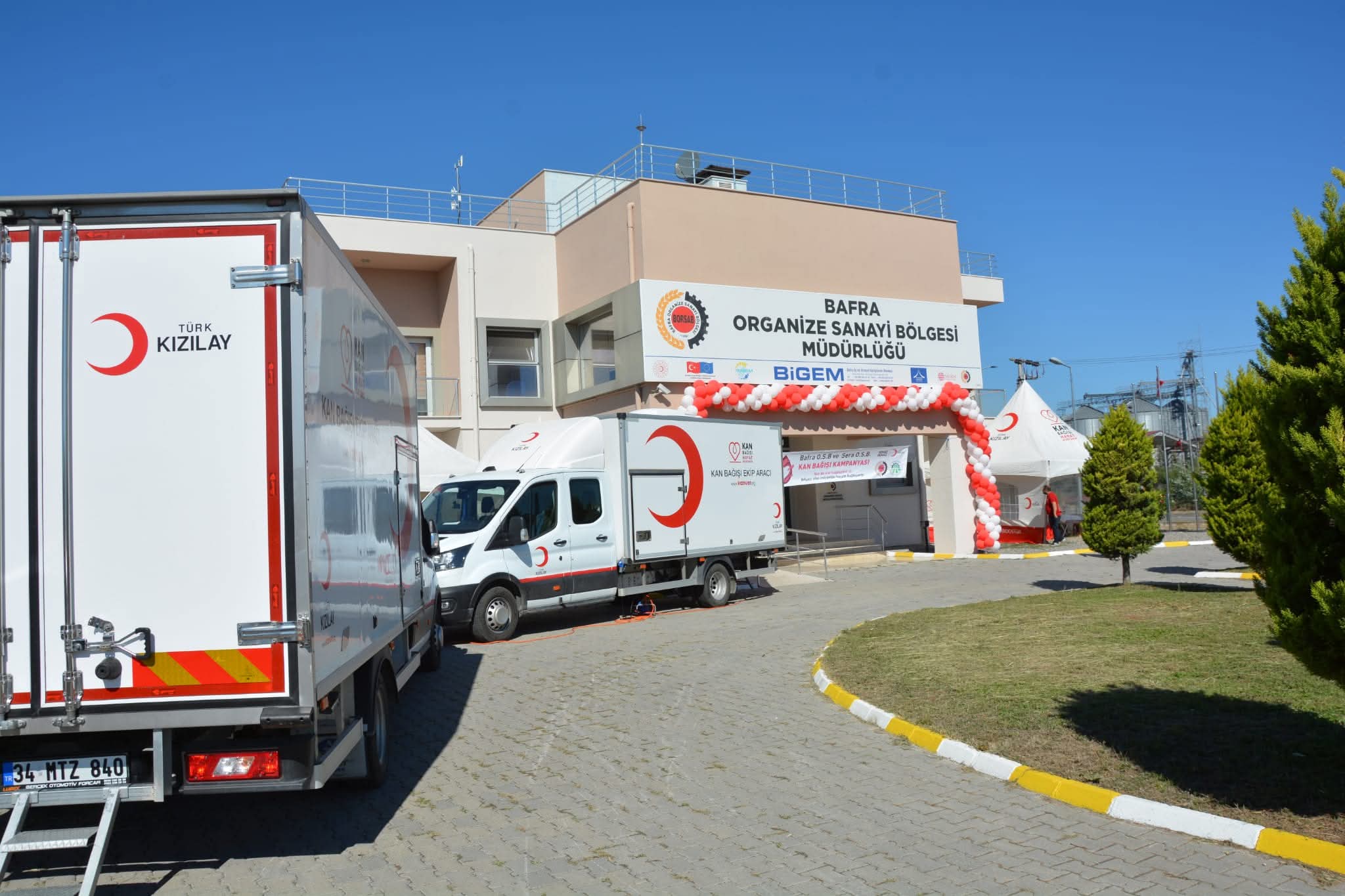 Bafra Organize Sanayi Bölgesinde Kan Bağışı 