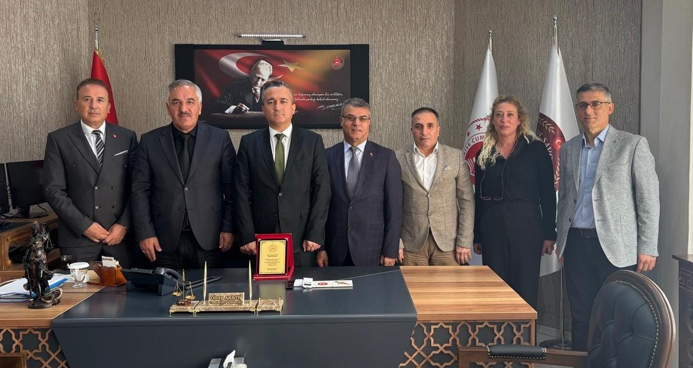 İlçe Milli Eğitim Müdürü Mehmet Değirmenci’den  Cumhuriyet Başsavcısı Olcay Aksoy’a ziyaret
