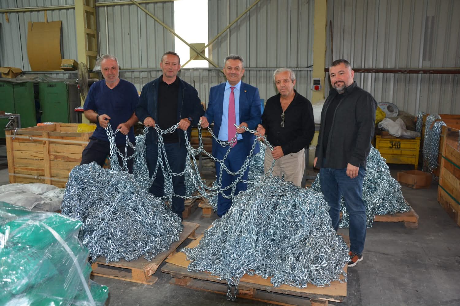 Daire Başkanı Kadir Gürkan’dan Polar Zincir Fabrikası’nı ziyaret