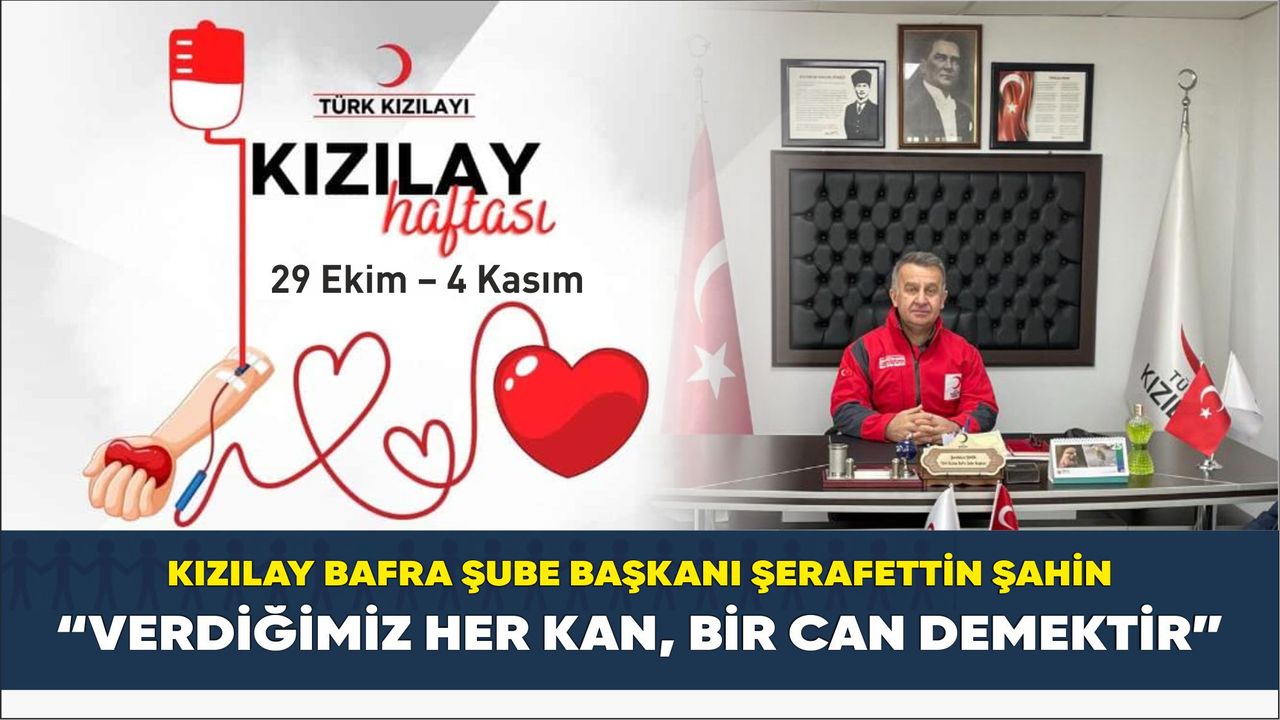 Kızılay Bafra Şubesi Kızılay Haftasını kutluyor