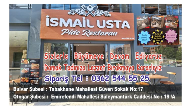 İsmail Aslantaş ; İSMAİL USTA PİDE SALONU olarak Sizlerle büyümeye gücümüze güç katmaya devam ediyoruz, Damak tadınıza yön vermeye, lezzet ile iz bırakıyoruz