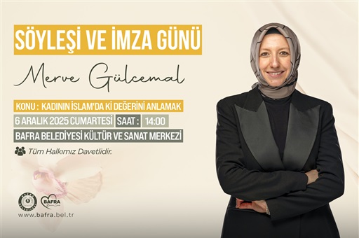 EĞİTİMCİ-YAZAR MERVE GÜLCEMAL KADININ İSLAM’DAKİ YERİNİ ANLATACAK