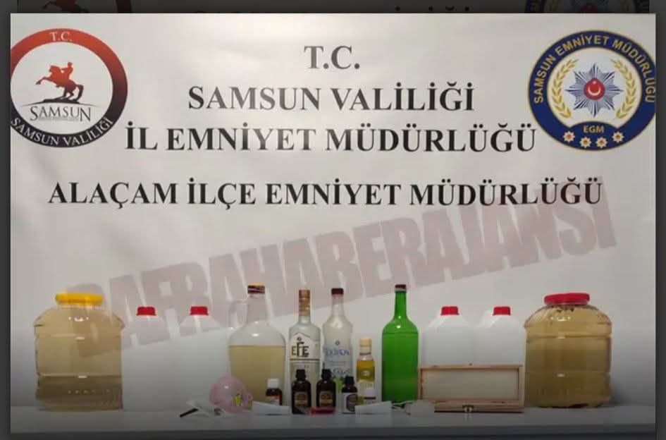 Alaçam’da Yılbaşı Öncesi Emniyet Ekiplerinden Kaçak Alkol Operasyonu