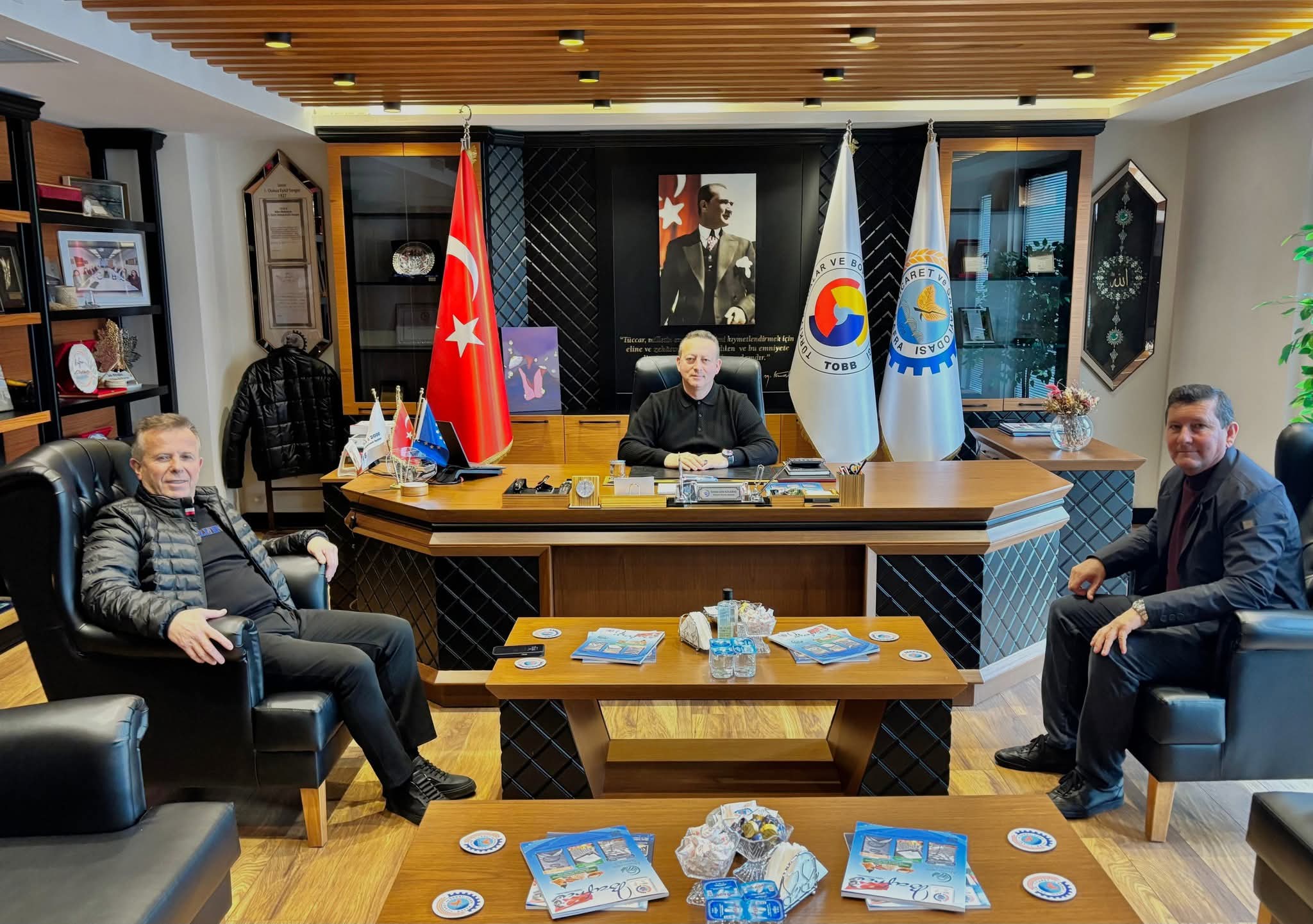 Samsun Damızlık Sığır Yetiştiricileri Birliği’nden Bafra TSO’ya Ziyaret