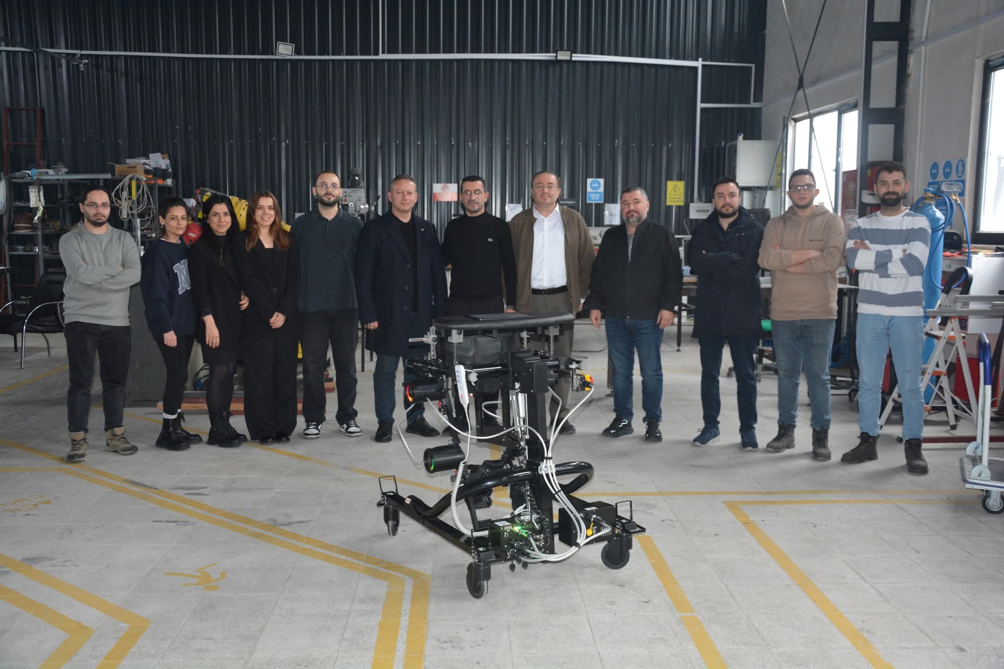 Bafra TSO’dan Yerli ve Milli Yürüme Robotuna Yerinde İnceleme