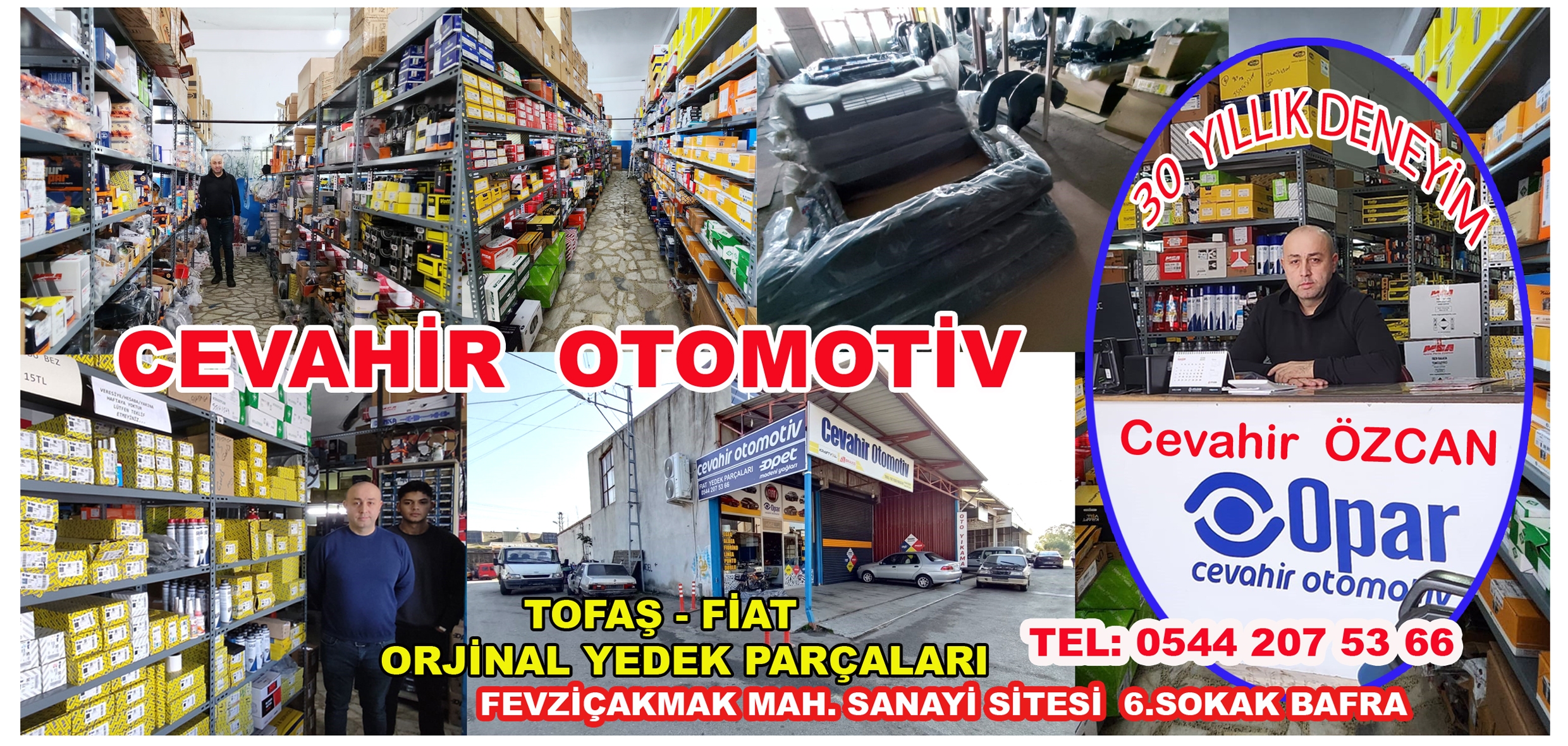 Bafra’da Oto Yedek Parça Sektöründe Yeni Bir Soluk: 30 yıllık Tercübe ile Cevahir Otomotiv Orjinal Tofaş – Fıat Yedek Parçaları Sektöründe yeni bir soluk getirecek