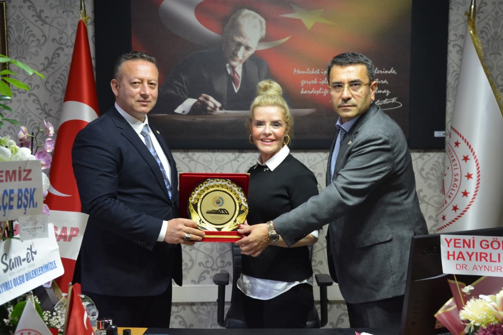 Başkan Kocabaş’tan Bafra İlçe Sağlık Müdürü Hamiyet Çaylı’ya Hayırlı olsun Ziyareti