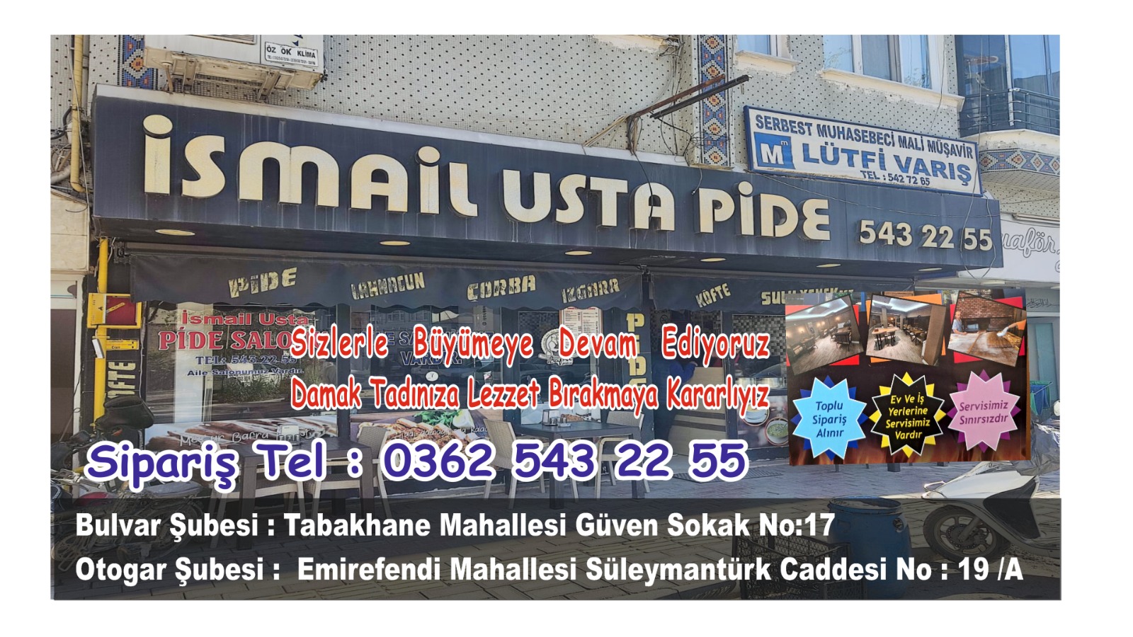 İsmail Aslantaş ; İSMAİL USTA PİDE SALONU olarak Sizlerle büyümeye gücümüze güç katmaya devam ediyoruz, Damak tadınıza yön vermeye, lezzet ile iz bırakıyoruz