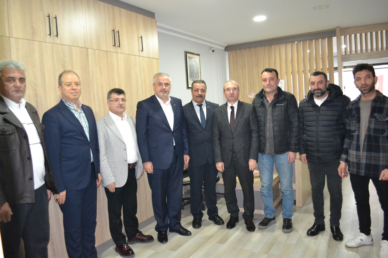 AK Parti Heyetinden Bafra Kahveciler Odası Başkanı Ahmet Yılmaz ve Yönetimine Hayırlı olsun Ziyareti