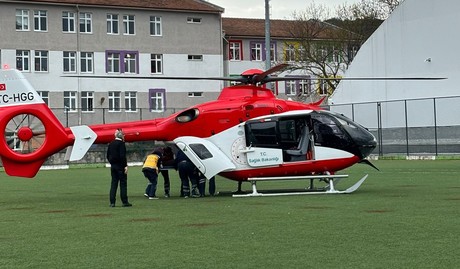 HAVA AMBULANSI KALP KRİZİ GEÇİREN HASTA İÇİN HAVALANDI
