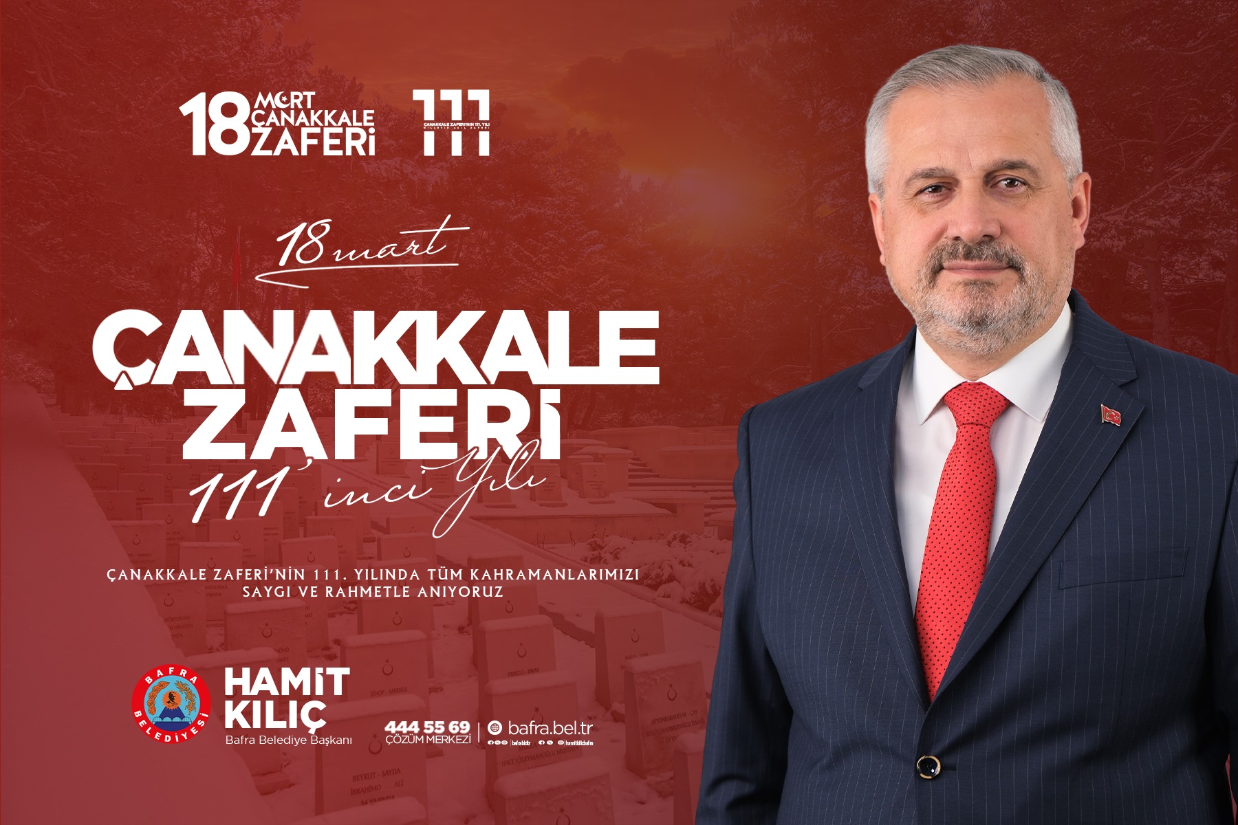 BAŞKAN KILIÇ’IN 18 MART ÇANAKKALE ZAFERİ VE ŞEHİTLERİ ANMA GÜNÜ MESAJI