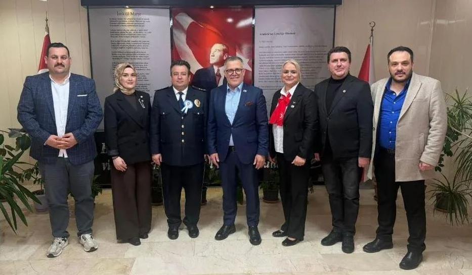 Anahtar Parti Bafra ilçe Teşkilatından Polis Haftasında Emniyet Müdürü Murat Öner’e Ziyaret etti