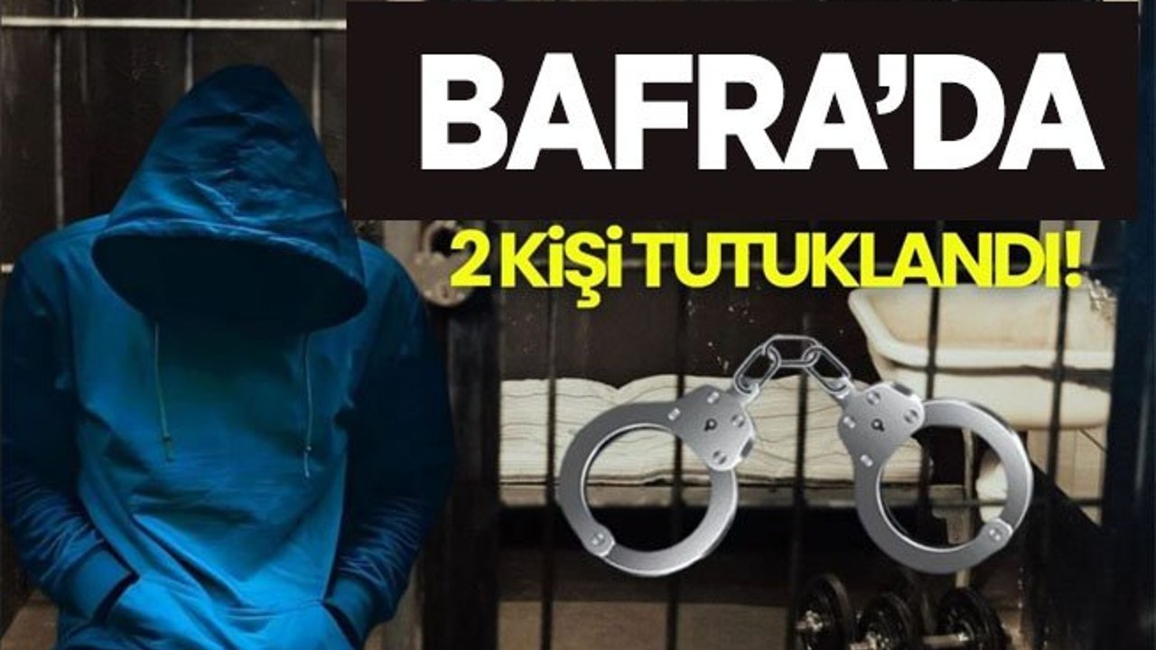 Bafra’da Uyuşturucu Operasyonu 2 Şüpheli şahıs Tutuklandı