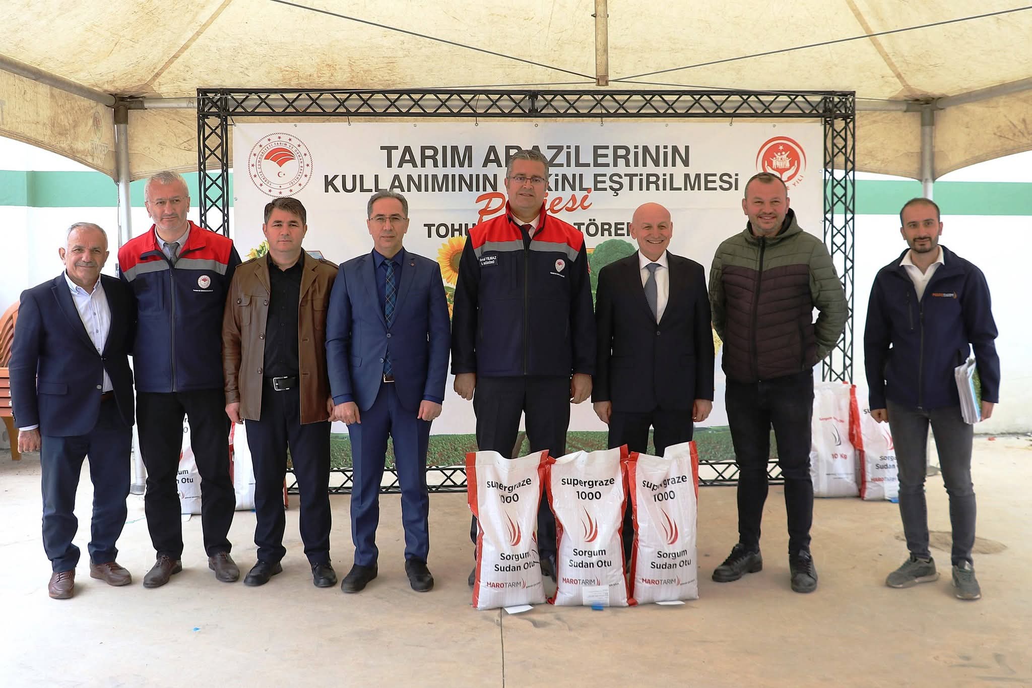 Sorgum Sudan Otu Tohumu Teslim Töreni Terme’de Düzenlendi