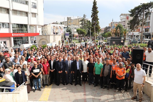 BAFRA BELEDİYESİ’NDE TOPLU SÖZLEŞME SEVİNCİ