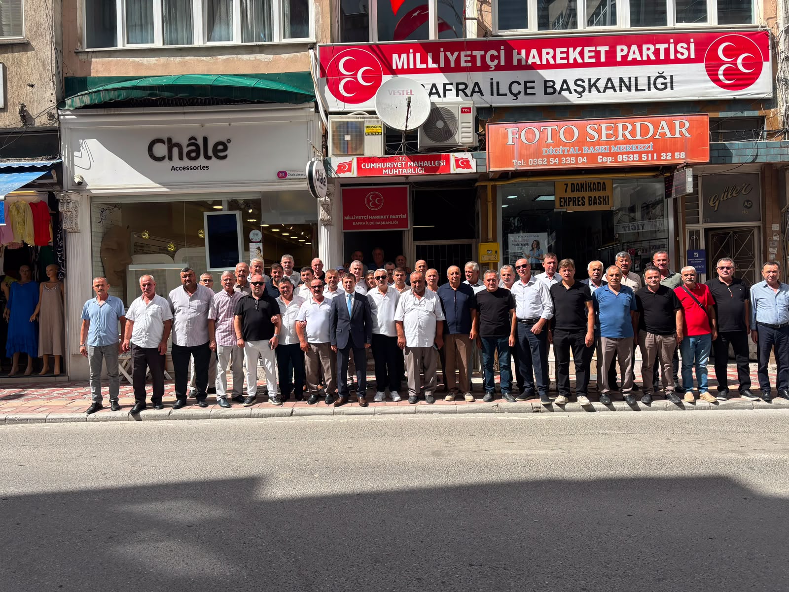 Muhtarlar Bafra MHP’ye akın etti