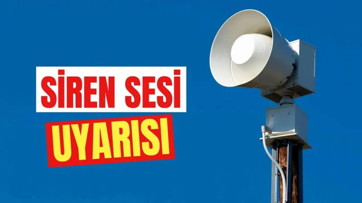 Bugün Uyarı amaçlı kırmızı alarm anonsu yapılacak : İşte sebebi