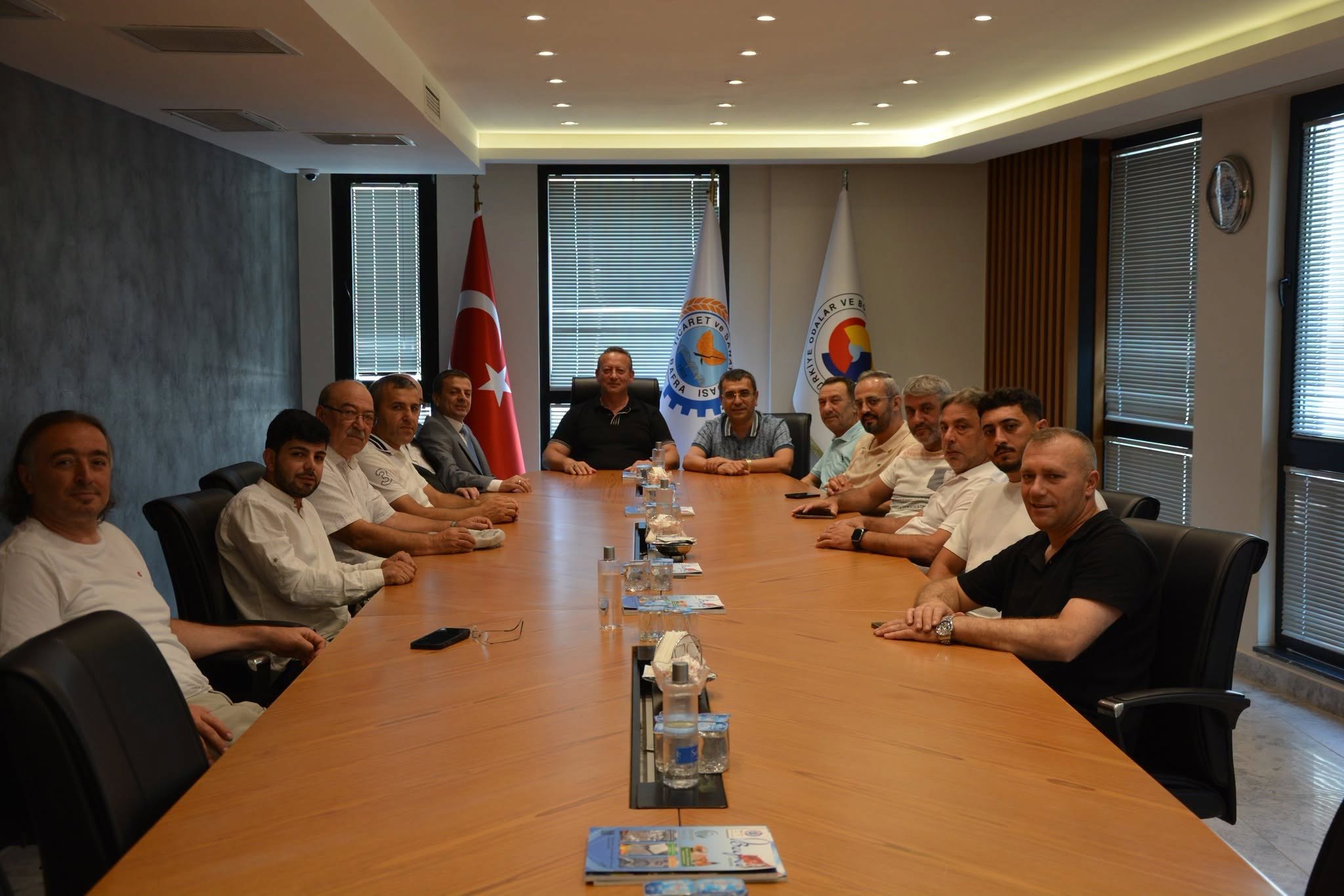 MHP Bafra İlçe Başkanı Sayın Kemal Şahin ve kıymetli yönetim kurulu üyelerinden TSO’ya   iade-i ziyareti