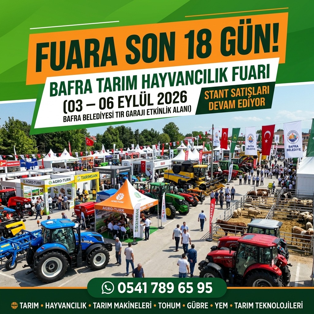 BAFRA TARIM FUARI İÇİN GERİ SAYIM BAŞLADI