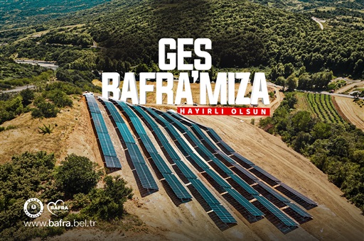 BAFRA BELEDİYESİ GÜNEŞ ENERJİSİ SANTRALİ BAFRA’MIZA HAYIRLI OLSUN