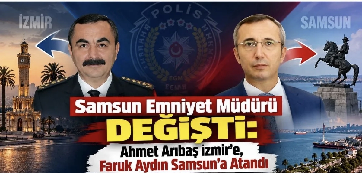 Samsun Emniyetinde Görev Değişimi