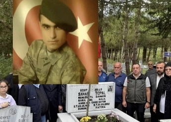 ŞEHİT SAVAŞ TOPAL UNUTULMADI DUALARLA ANILDI